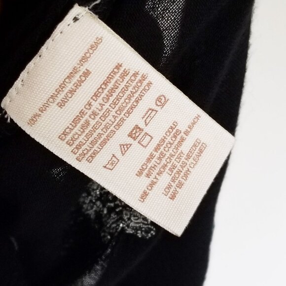 FREE PEOPLE Star Gazer Embroidered Boho Mini Dress Coverup Black XS Tunic $128 - Picture 10 of 16